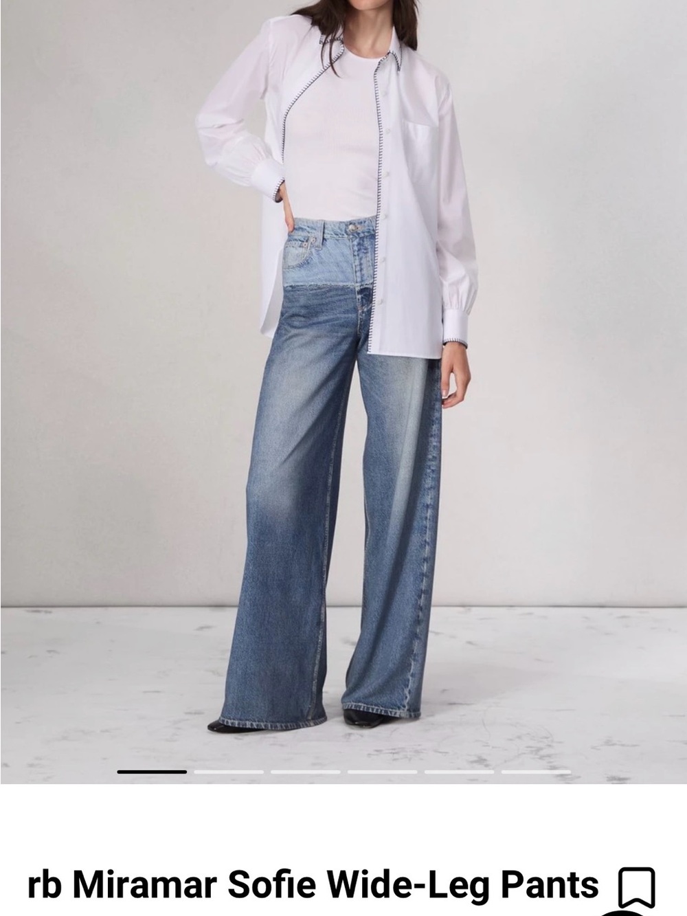 rag & bone Miramar Sofie Wide Leg High-Rise  Women’s Sweatpant Jeans